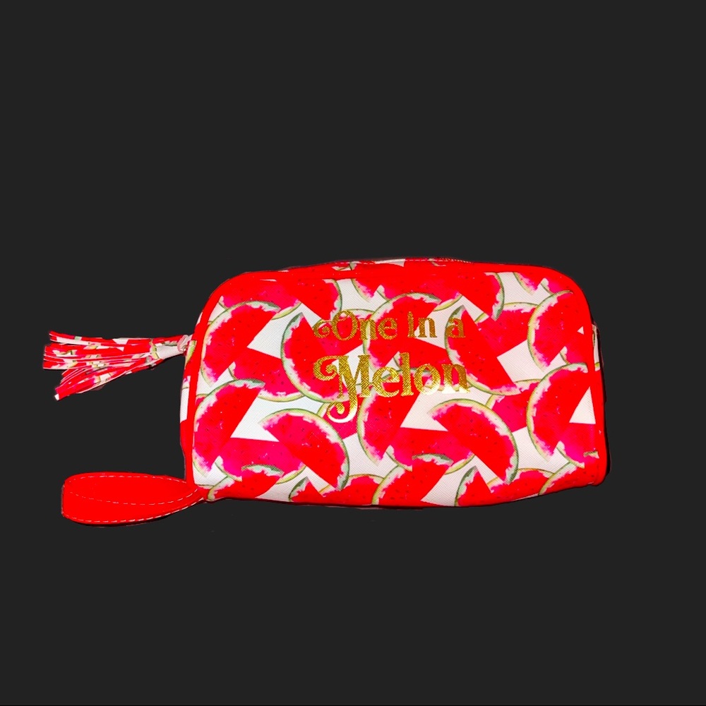 Cute watermelon makeup/hair travel bag